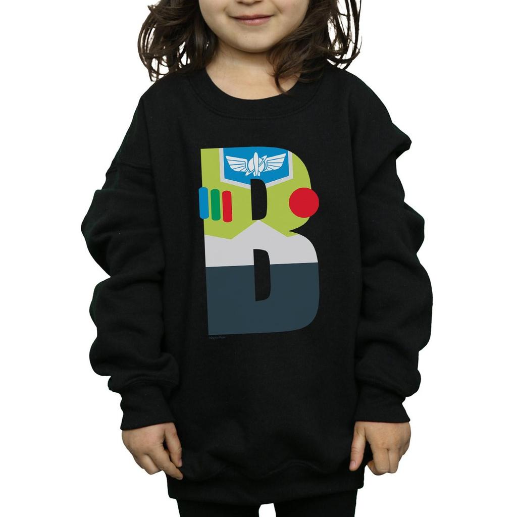Disney Girls Alphabet B Is For Buzz Lightyear Sweatshirt