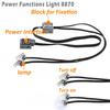 Habow Technic Power Functions Light 8870 Compatible with LEGO Motor Technic Parts (3-Pack) MOCs,