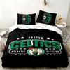 Boston Celtics 3pc Set Perfect for Bedroom Use Comfortable Bedding Set Includes a Duvet Cover and Two Pillowcases Ideal Birthday or Christmas Gift
