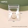 Thick Transparent Pvc Seal Bag 50/100 Units Transparent Pvc Bags With Closure For Jewelry Storage Bags