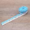 White Lace Trim with Colored Cotton Edges for DIY Decorative Tablecloths, Curtains, and Sofas