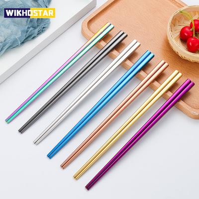 1 ζεύγος chopsticks από ανοξείδωτο ατσάλι Φορητά αντιολισθητικά μπαστουνάκια τροφίμων Επιτραπέζια σκεύη 23cm Κινέζικα Chopsticks Επιτραπέζια σκεύη Εργαλεία κουζίνας