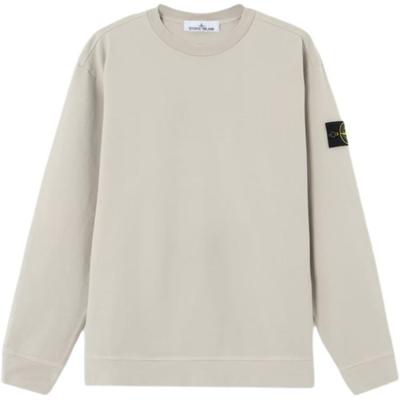 STONE ISLAND Felpa con scollo a girocollo e maniche lunghe con logo da uomo Ss26 L1S1561000-57S0B50-V0061