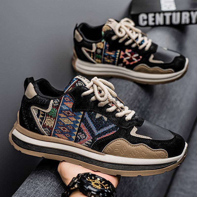 Sommer Herrenschuhe neue atmungsaktive Teenagerschuhe Herren Trend vielseitige Plateau Sportschuhe lässige Laufschuhe Dad Schuhe