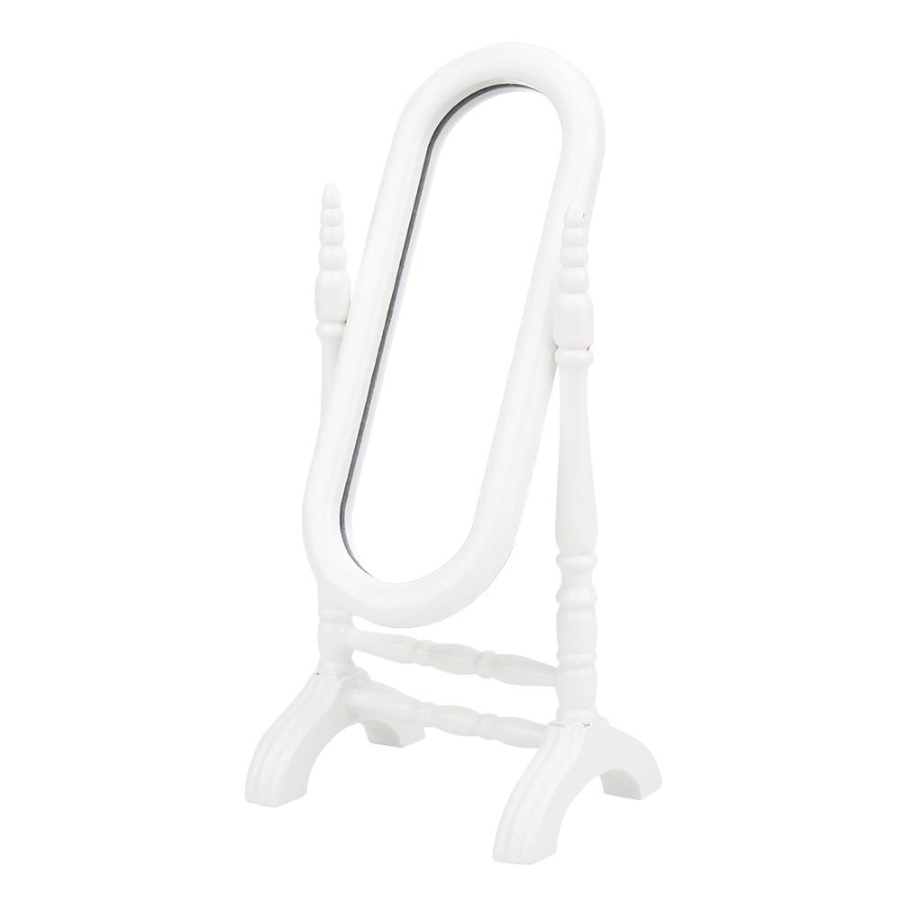 1:12 Furniture Double Bed Mirror Bedside Table Chair Cabinet Doll House Accessories