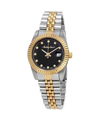 Mathy III Two Tone Stainless Steel Black Dial Quartz D810BN Women's Watch