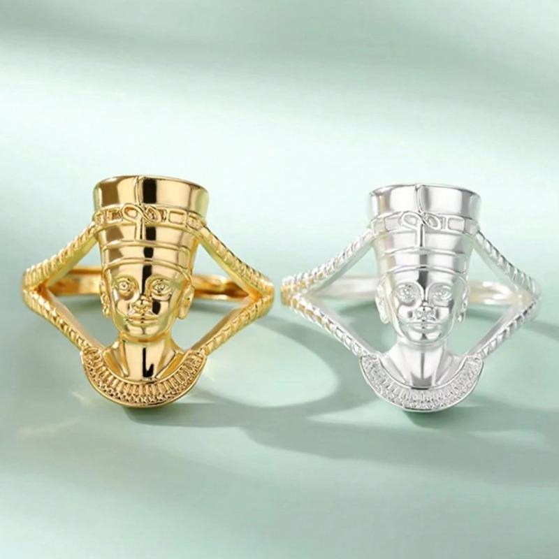Ancient Series Personality Creative Men and Women Egypt Africa Charm African Muse Ring Opening Adjustable Ring