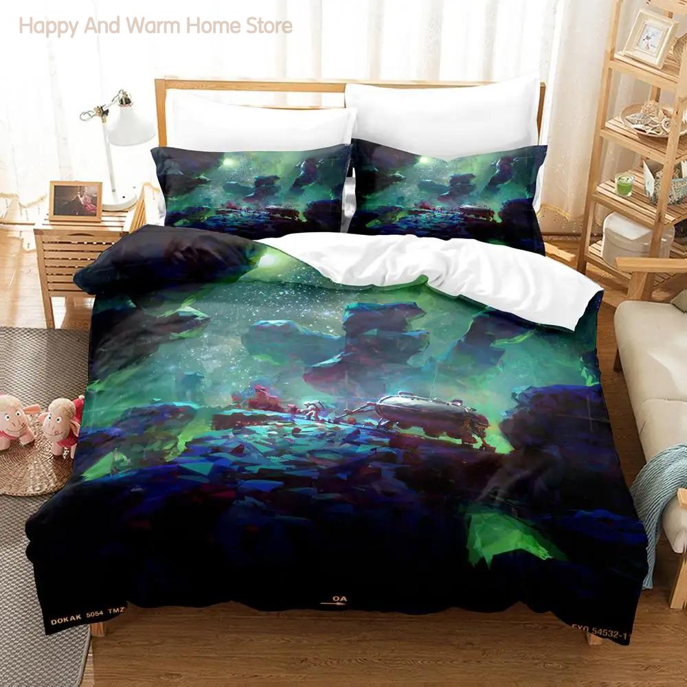 Astroneer Bedding Set Single Twin Full Queen King Size Bed Set Aldult Boys Bedroom Duvetcover Sets 3D Print Game Bed Sheet Set