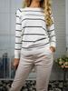 Autumn Winter Long Sleeve Striped Pullover Women Sweater Knitted Sweaters O-Neck Tops Korean Pull Femme Jumper Female