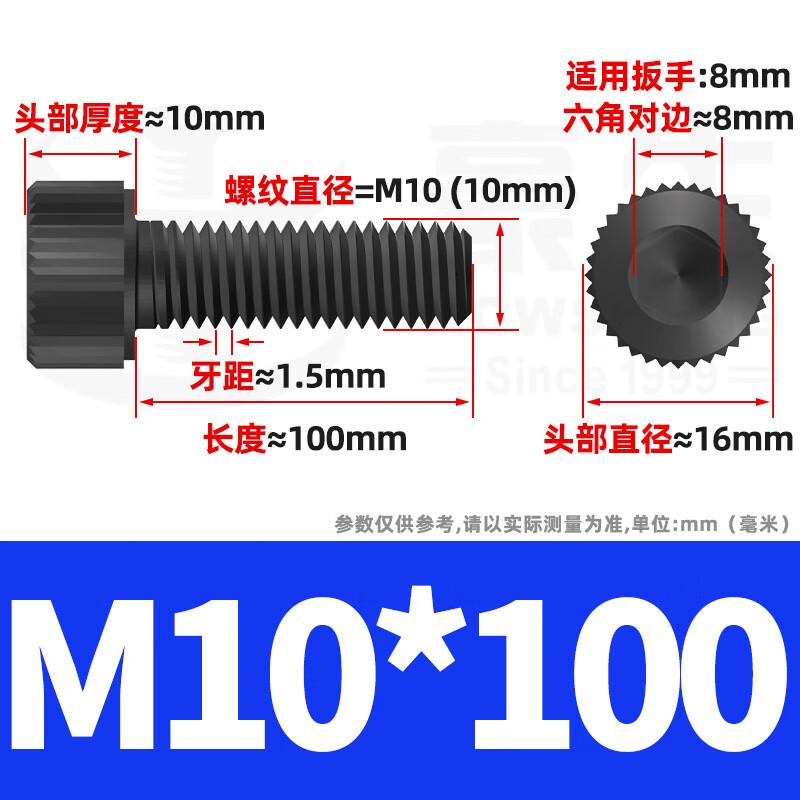 OIMG M10x100 Grade 12.9 Socket Head Cap Screw