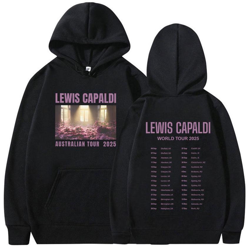 

Lewis Capaldis World Tour 2025 Hoodie Men Women Autumn/Winter Casual Oversized Sweatshirt Retro Fashion Pullover Clothing Hooded 3XL