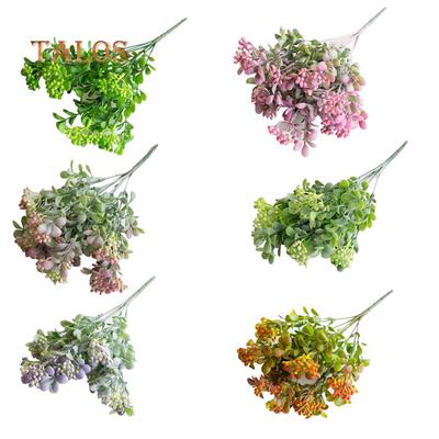 1 Bouquet Small Fruits Artificial Plant 7 Branches Wedding Home Decoration