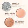 Julystar 36 Colors Eyeshadow Palette Matte Shimmer Glitter Pigmented Eye Makeup Multi-Functional Long-Lasting Waterproof Professional Cosmetics