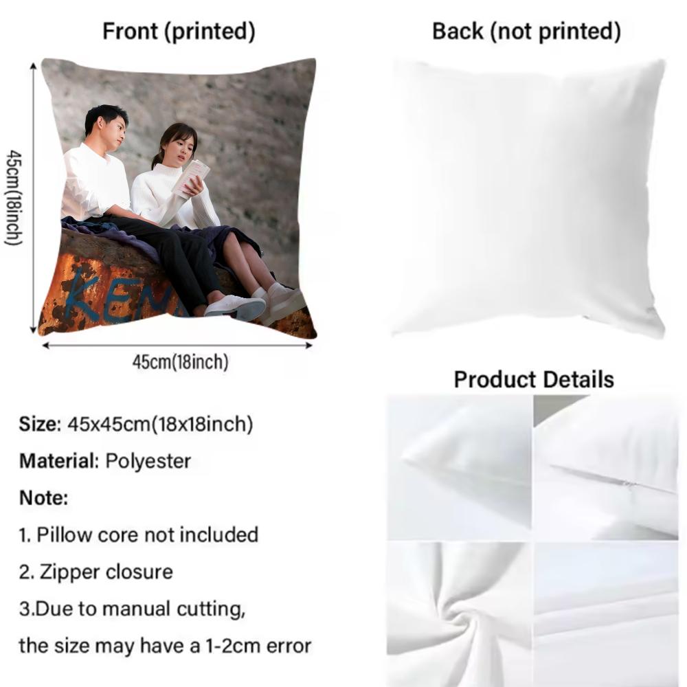 TV series D-Descendants of the SunS Cushion Cover Comfortable Reversible Pillow Cover Ideal for Car Sofa Bedroom & Beyond