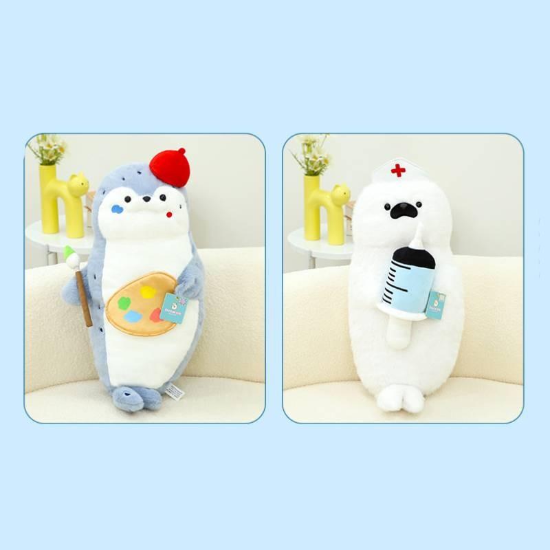 Otter Stuffed Sea Animals Cute Chef Cartoon Girls Children Holiday Gift Doll