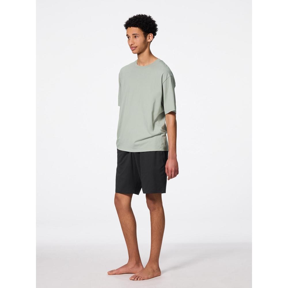 GU by Uniqlo Stil Trocken Übergroßes Set Kurzarm Shorts