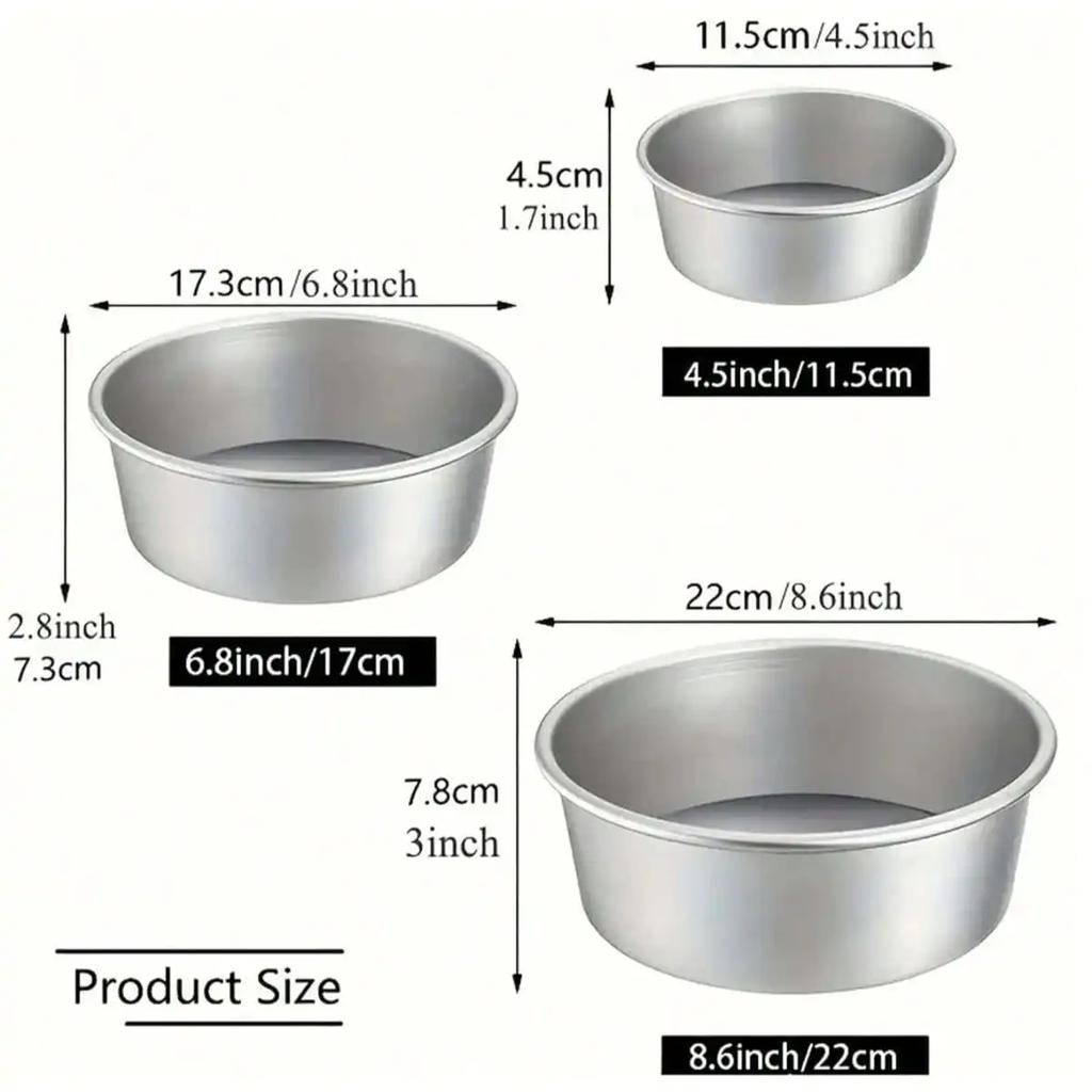 4/6/8 Inch Birthday Cake Mold, Aluminum Alloy Active Bottom Cake Mold, Home Baking Tray Mold, Baking Utensils Cake Tools