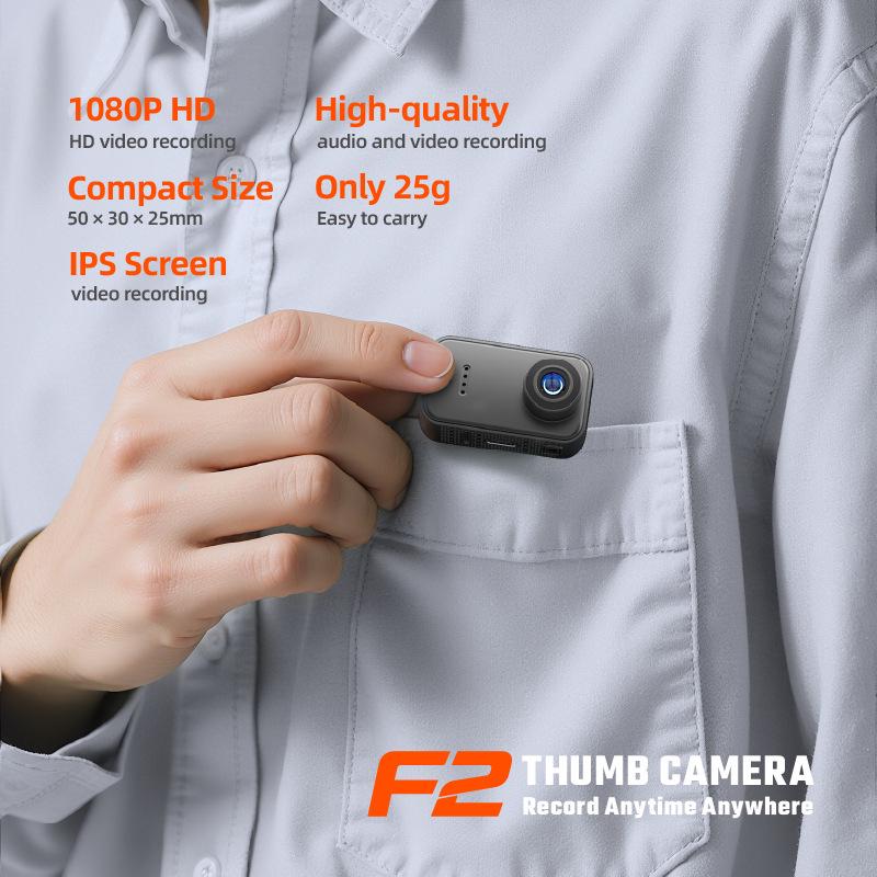1080P Portable Cycling Sports Thumb Camera for Travel