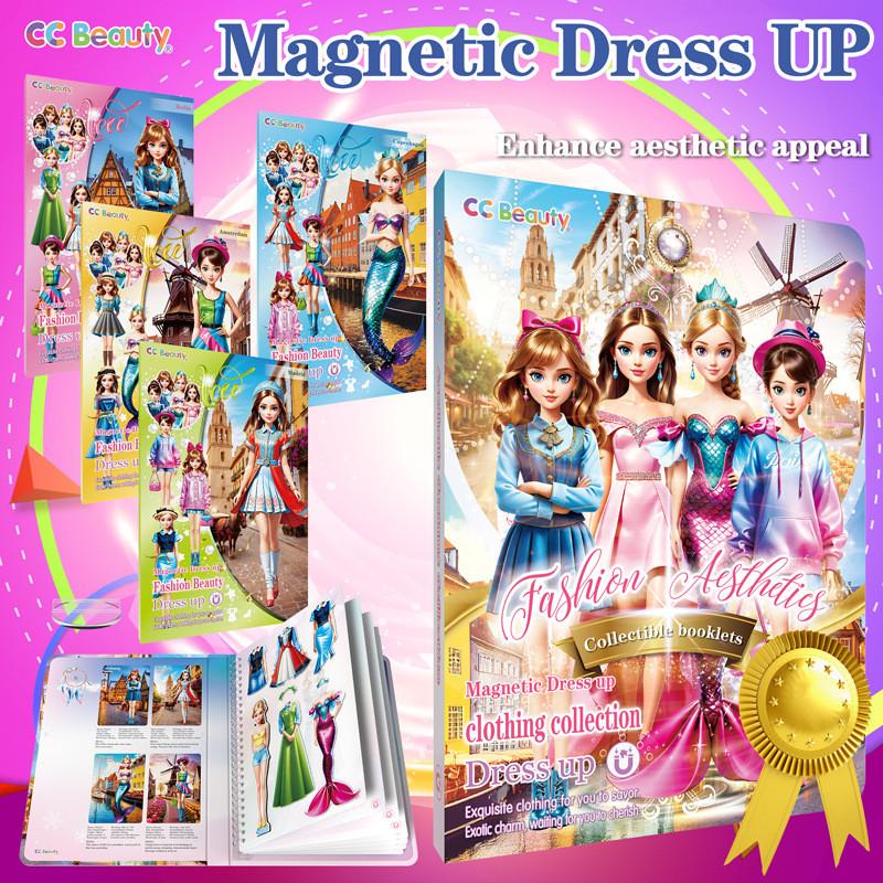 Dress Up Magnetic Toys Magnet Paper Princess Girl Toddler Travel Activities
