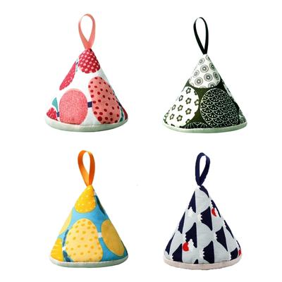 Mini Fırın Mitt Üçgen-Tencere Saplı Kapak Anti-haşlanma Tencere Topuzu-Bez Kapak Tutucu Tencere Kapağı Güveç-Mikrodalga Mutfak