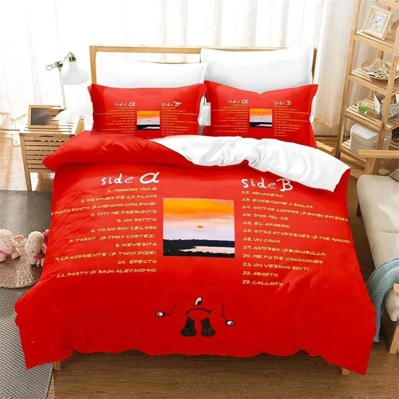 Un Verano Sin Ti Bedding Set Bad Bunny Duvet Cover Bedroom Comforter Single Twin King Size Quilt Cover Home Textile
