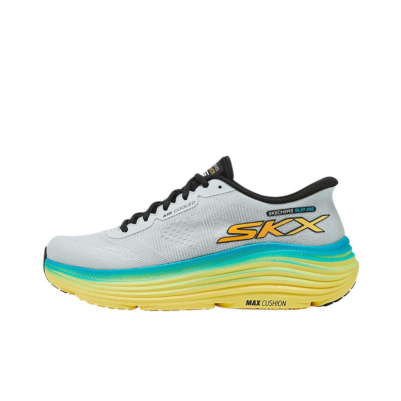Skechers Go Comfortable Сетчатая Амортизация Низкие Беговые Кроссовки Мужские Кроссовки Серый Синий 220611-WMLT 41
