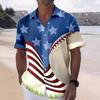 New Fashion Spring and Summer Leisure Gradual Change Color Printed Hawaiian Shirt Men's Vacation Seaside Trade Manufacturers