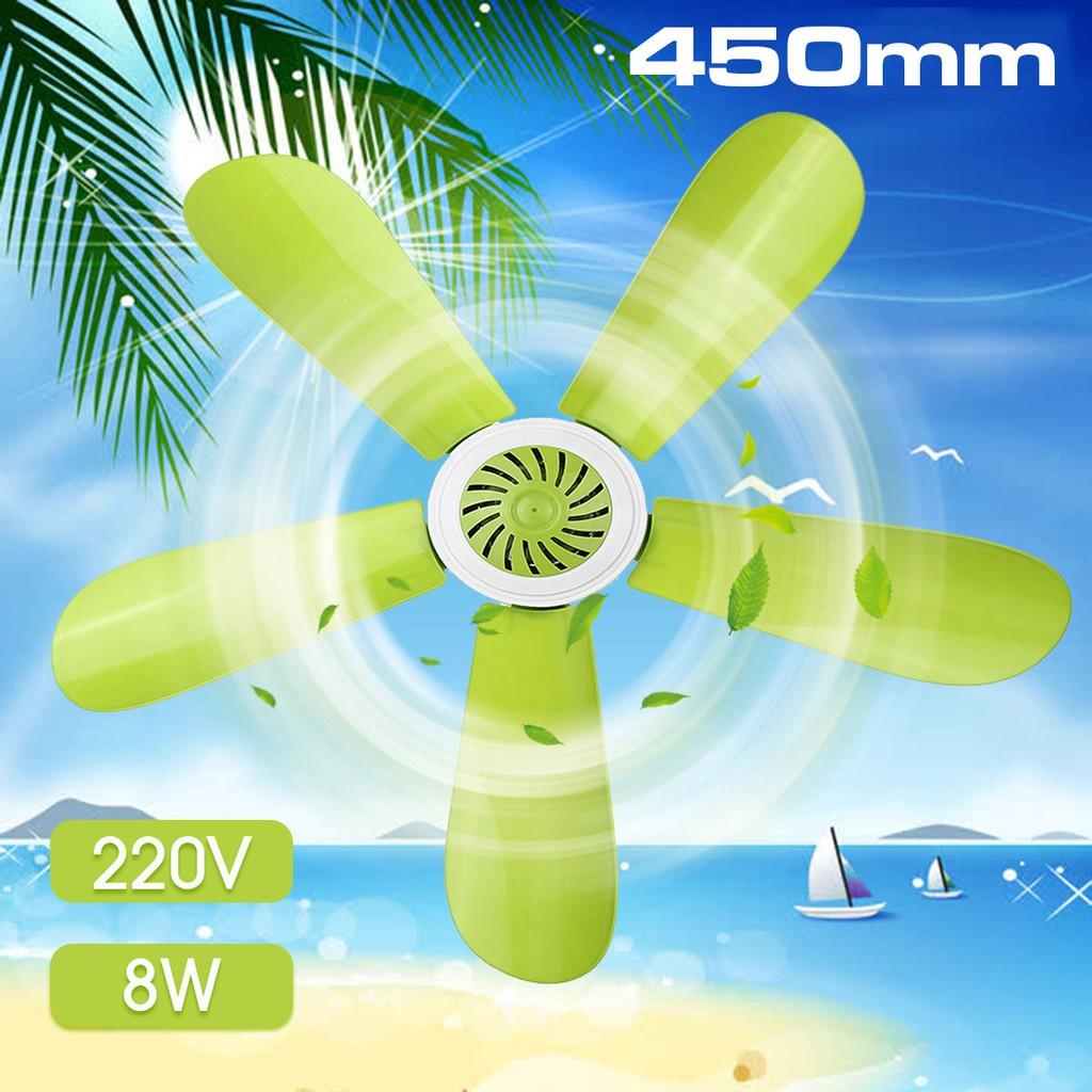 5 Leaves Anti Mosquito Ceiling Fan Mini Energy Saving Electric Brushless Motor Battery Ceiling Fan with Switch Plastic