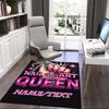 1PC Custom Name Nail Art Queen Shine Theme Floor Mat Ideal for Living Room, Game Rooms, Office, Bedroom,Floor Mat Playful Design