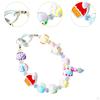 Beaded Keychain Cute Multifunction Key Chain Charms for Handbag Party Travel Black