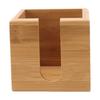 Tissue Box Bamboo Wood Textured Rectangular Paper Storage Organization for Kitchen Office