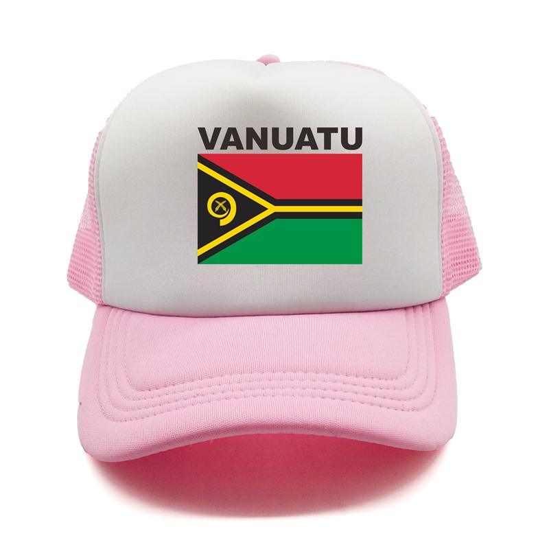 Vanuatu Trucker Cap Summer Unisex Cool Country Flag Hat Baseball Caps Unisex Outdoor Mesh Net Caps