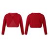 Little Girls Long Sleeve Cotton Solid Knit Bolero Cardigan Shrug Sweaters Birthday Party Dress Coat