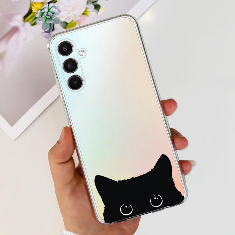 Case For Samsung Galaxy A34 5G 6.6"Cute Cat Astronaut Soft Silicone TPU Cover For Samsung A34 A34 5G Shockproof Phone Case Funda