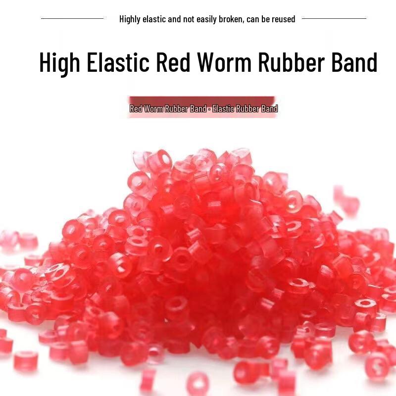 Longchan Red Bloodworm Elastic Band