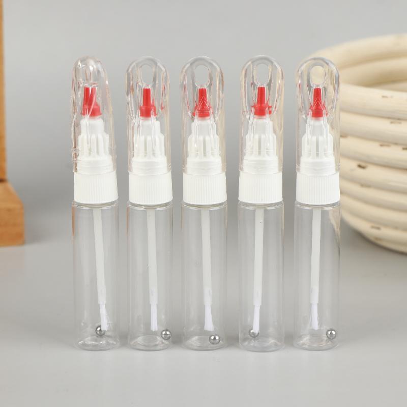 

1/5Pcs 2 In 1 Needle Brush Dual-Use Nail Polish Pen Empty Bottle Touch-Up Paint Bottles Paint-Mending Pen Dotted Pen+Drawing Pen 20ml 1PCS