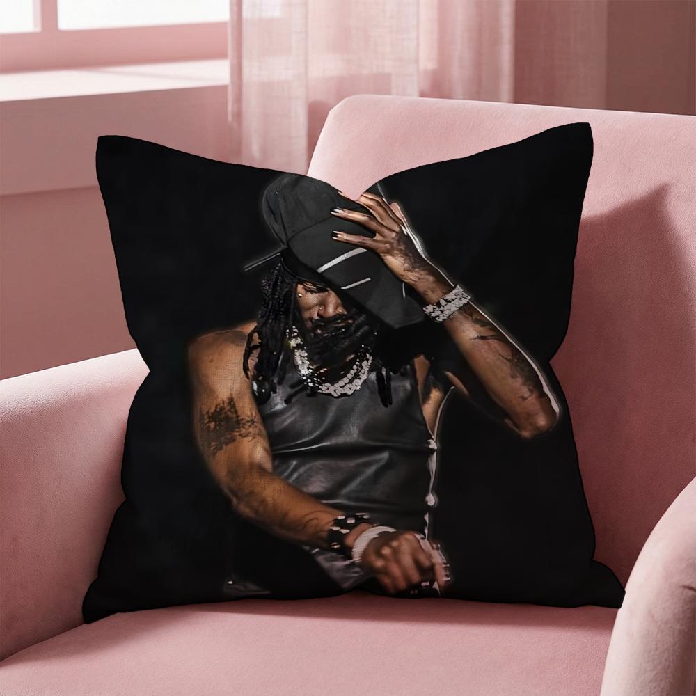 P-Playboi Carti SINGER Cushion Cover Multi-Scene Pillow Cover for Home & Car - Reversible, Soft & Durable for Daily Use