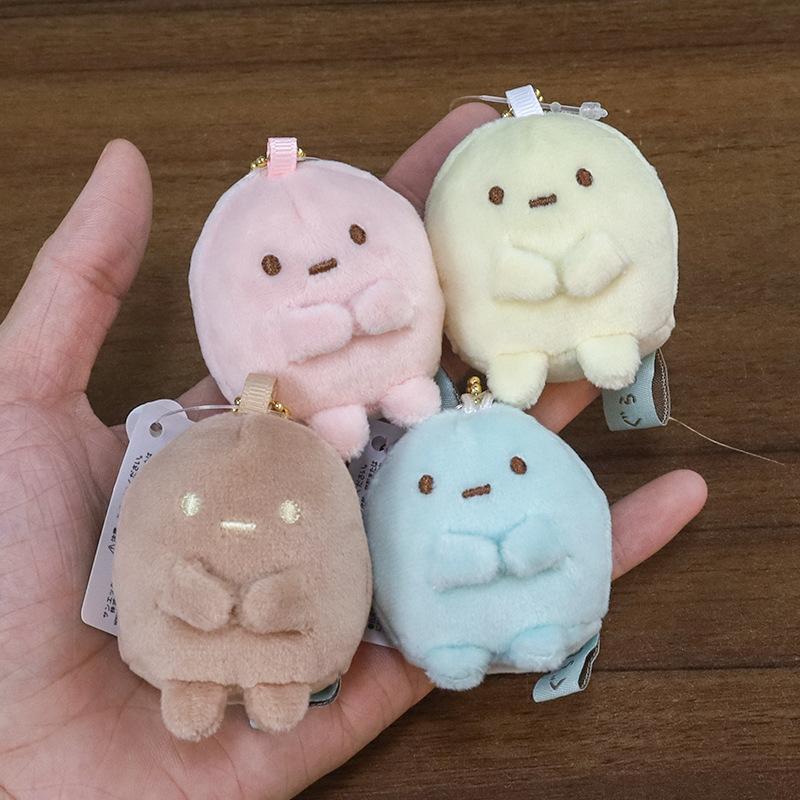 Cute Mini Corner Creature Fried Shrimp And Tapioca Plush Doll Keychain Pendant Toy