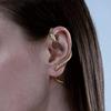 Women's Snake Stud Earrings Gold Silver Snake Ear Cuff Pierced Snake Earrings