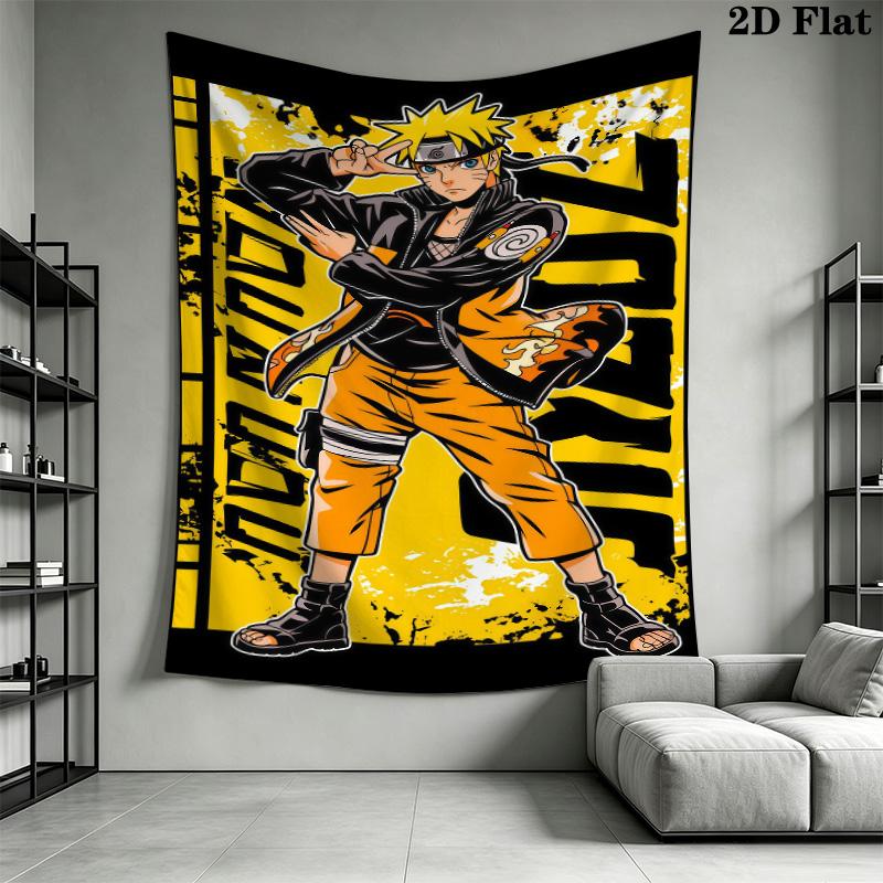 Naruto Poster Wall Tapestry Aesthetic Wall Hanging Printed Fabric Blanket Decorative Tapestries For Bedroom Living Room Home Decor