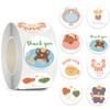 100-500pcs Cartoon Animals Sticker for Children 8 Designs Cute Thank You Scrapbooking Stationery Sealing Labels Rewards Stickers
