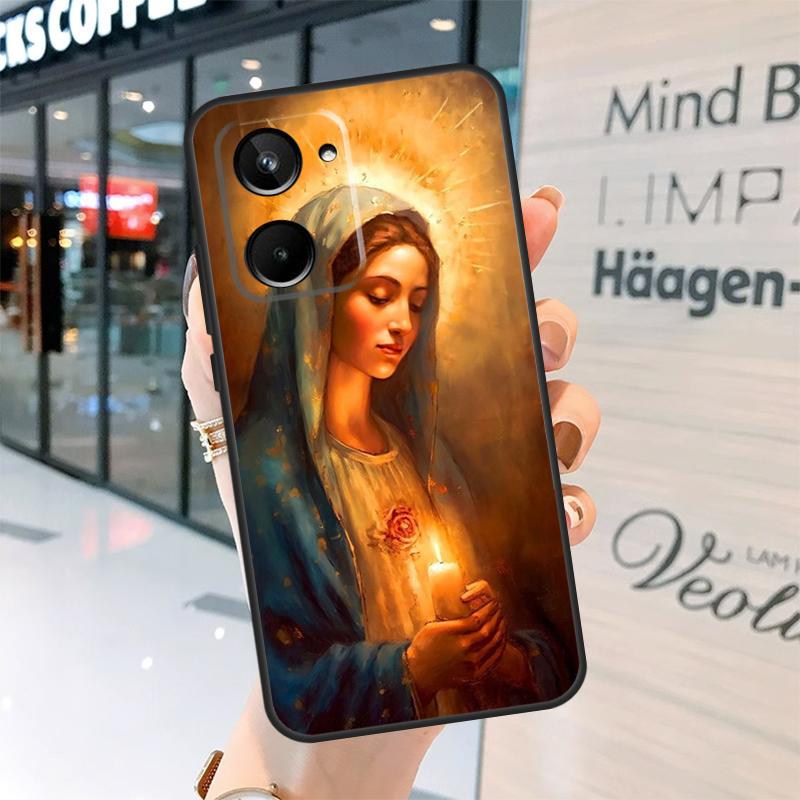 Virgin De Guadalupe Virgen Mary Case For Realme GT7 Pro GT6 11 12 13 14 15 Pro Plus C55 C53 C35 C33 C61 C65 C67 C53 C71 C75