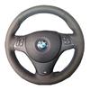 Car Steering Wheel Cover For BMW E81 E90 Pack M Sport M3 E91 E92 E93 E87 E82 E88 X1 E84 Hand-stitched Microfiber Leather