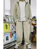 BLUFF Wide Curved Sweatpants [Beige]