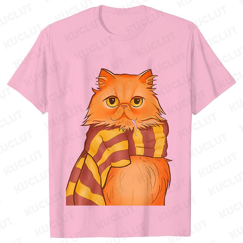 Cute Potter Cats Women T-Shirt Fashion Plus Size Unisex Tshirt Harajuku Short Sleeve Top Tees O Neck Mother Gift Female Clothing