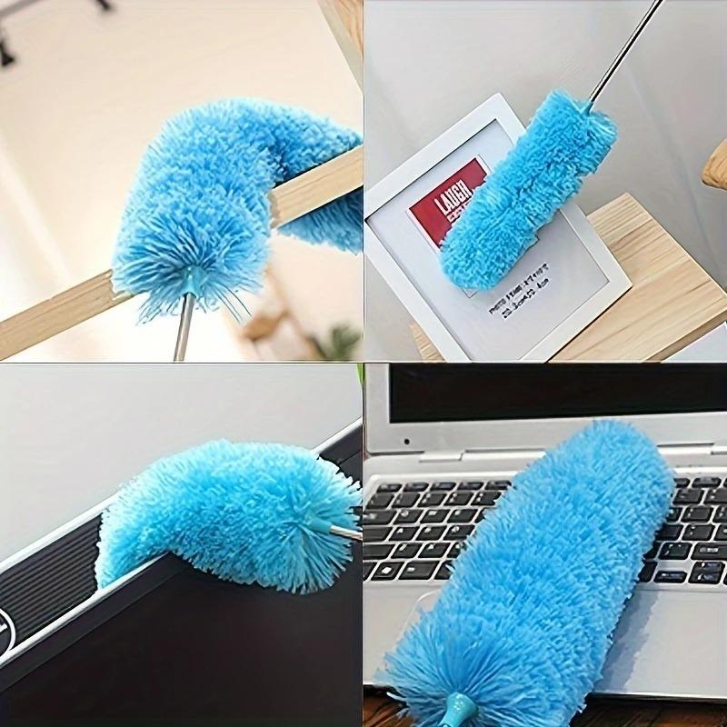 Retractabl Dust Duster Telescopic Flexible Stainless Steel Household Feather Duster Cleaning Tool Microfiber Dust Brush New