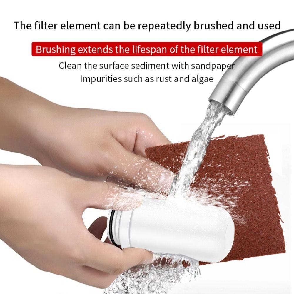 Ceramic Faucet Water Filter Household Direct Drinking Kitchen Tap Purifier Splash-proof Removes Sediment Water Purifier