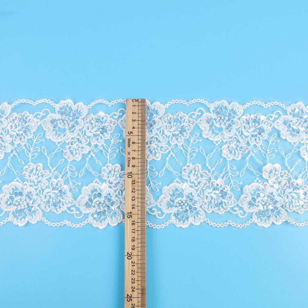 Bilateral Bead Embroidery Lace Accessories Lace Home Textiles Children'S Clothing Wedding Dress Beaded Lace 17Cm
