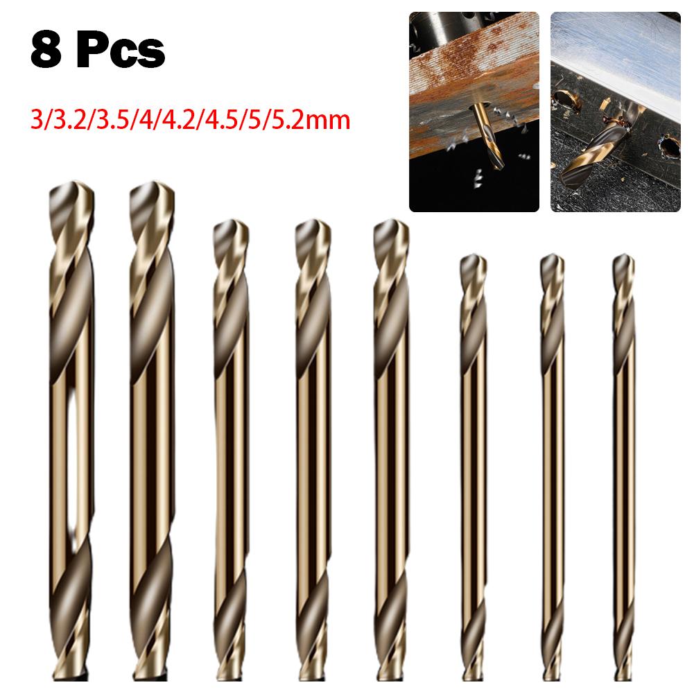 

Superhard Auger Bit Double-headed Double-edged Metal Stainless Steel Ultrahard Drill Iron Drilling 3.0-5.2mm Drill Bits Ship Within 24 Hours&Round Shank&Double-headed
