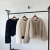 Fur jacket short tokas fur women's casual street style fox fur women's clothing